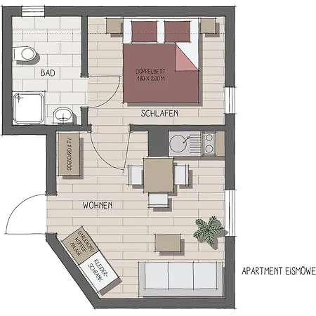アパート Apartmenthaus Moewenschrei